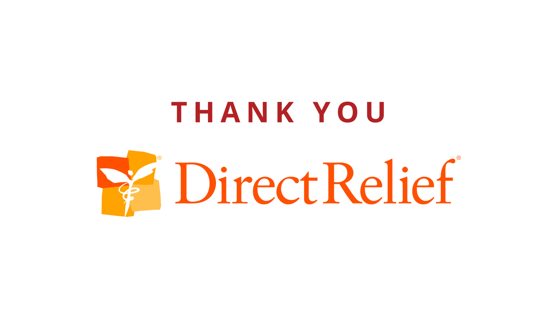 Thank you Direct Relief